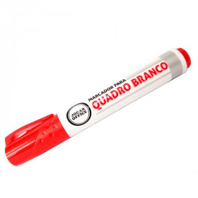 CANETA MARCADOR P/QUADRO BRANCO TINTA VERMELHO 96021